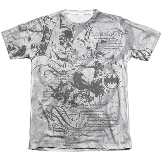 Batman - Tale Of The Dark Knight - Adult 65/35 Poly/cotton Short Sleeve Tee - White T-shirt