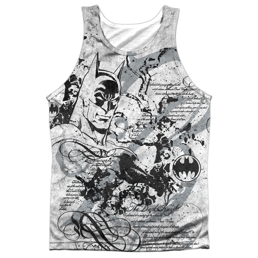 Batman - Tale Of The Dark Knigth - Adult Poly Tank Top - White