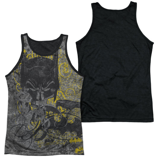 Batman - Nevermore - Adult Poly Tank Top Black Back - White