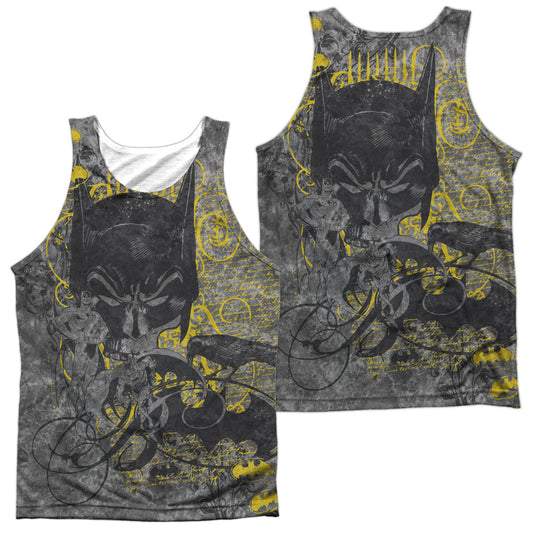 Batman - Nevermore - Adult 100% Poly Tank Top - White