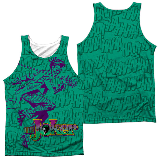 Batman - Merriment - Adult 100% Poly Tank Top - White