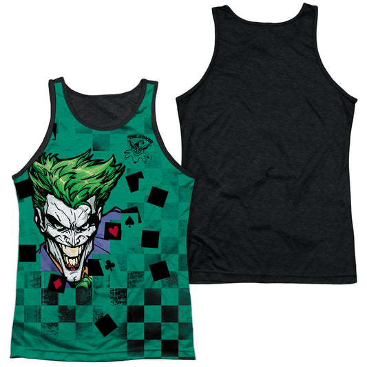 Batman - Boxed Clown - Adult Poly Tank Top Black Back - White