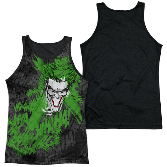 Batman - Whats So Funny - Adult Poly Tank Top Black Back - White