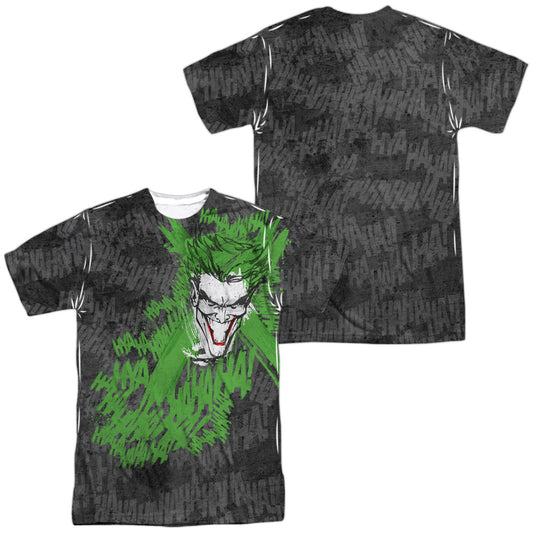 Batman - Whats So Funny - Short Sleeve Adult Poly Crew - White T-shirt