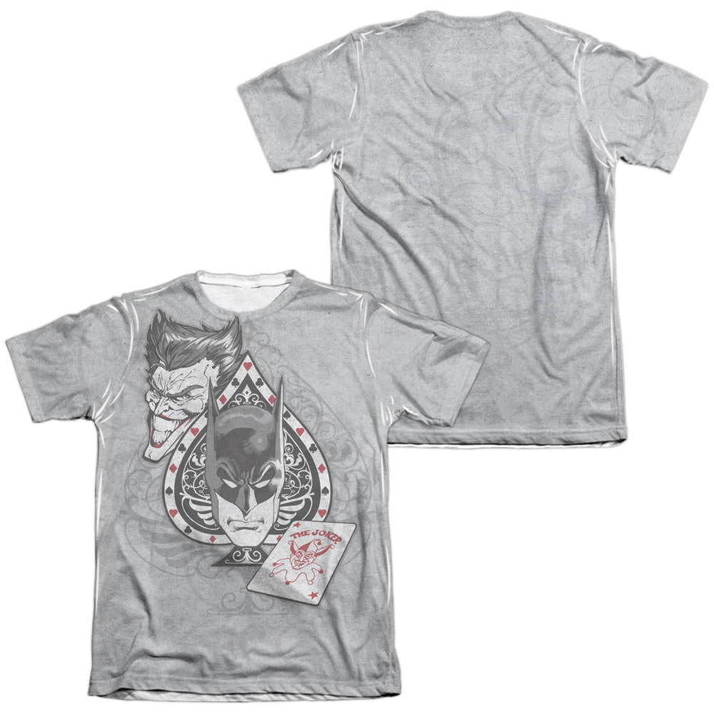 Batman - Ace (Front/back Print) - Adult 65/35 Poly/cotton Short Sleeve Tee - White T-shirt