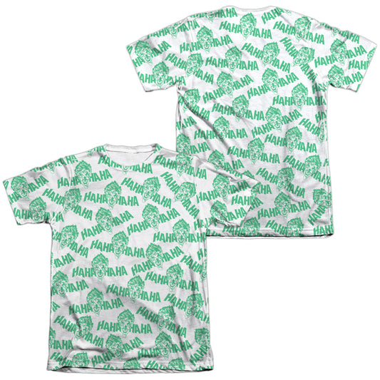 Batman - Laughing At You (Front/back Print) - Adult 65/35 Poly/cotton Short Sleeve Tee - White T-shirt