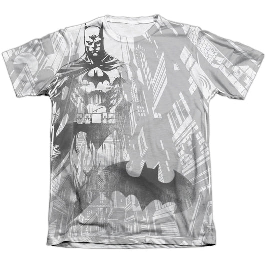 Batman - Vigilance - Adult Poly/cotton Short Sleeve Tee - White T-shirt