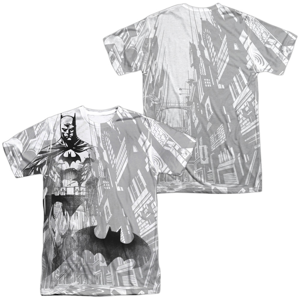 Batman - Vigilance - Short Sleeve Adult Poly Crew - White T-shirt