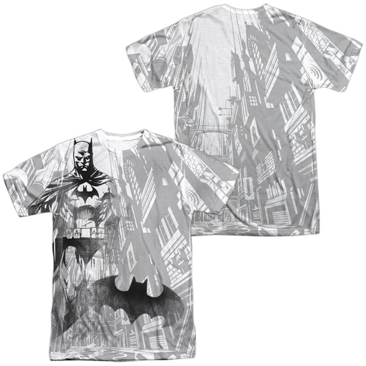 Batman - Vigilance - Short Sleeve Adult Poly Crew - White T-shirt