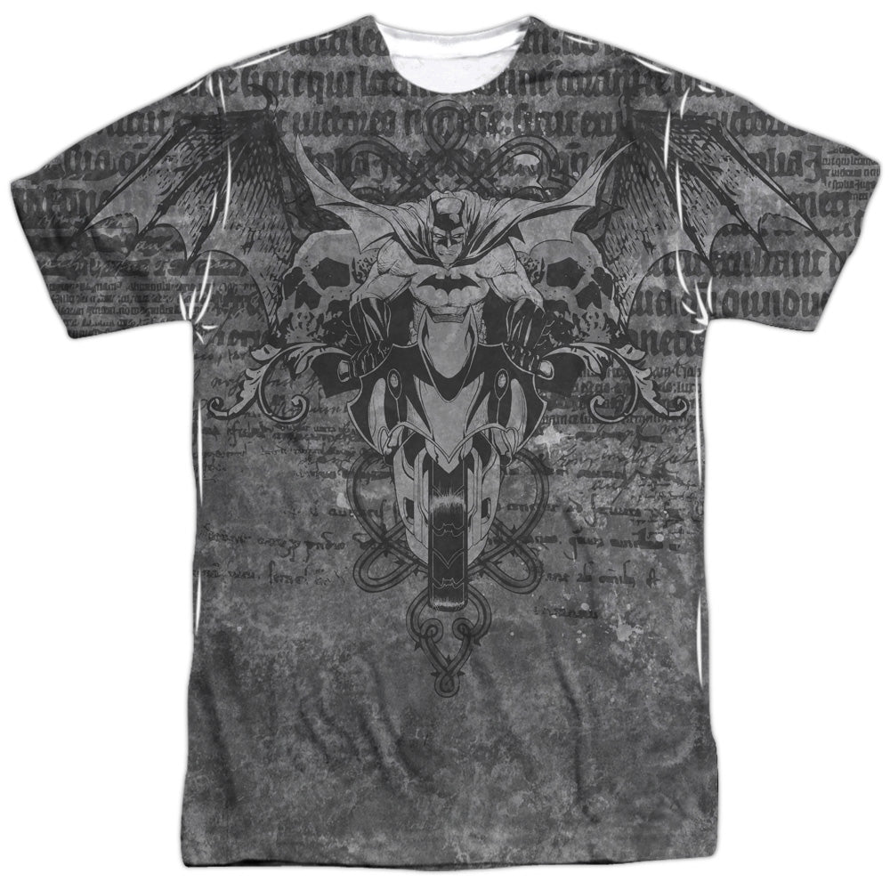 Batman - Ride Free - Short Sleeve Adult Poly Crew - White T-shirt