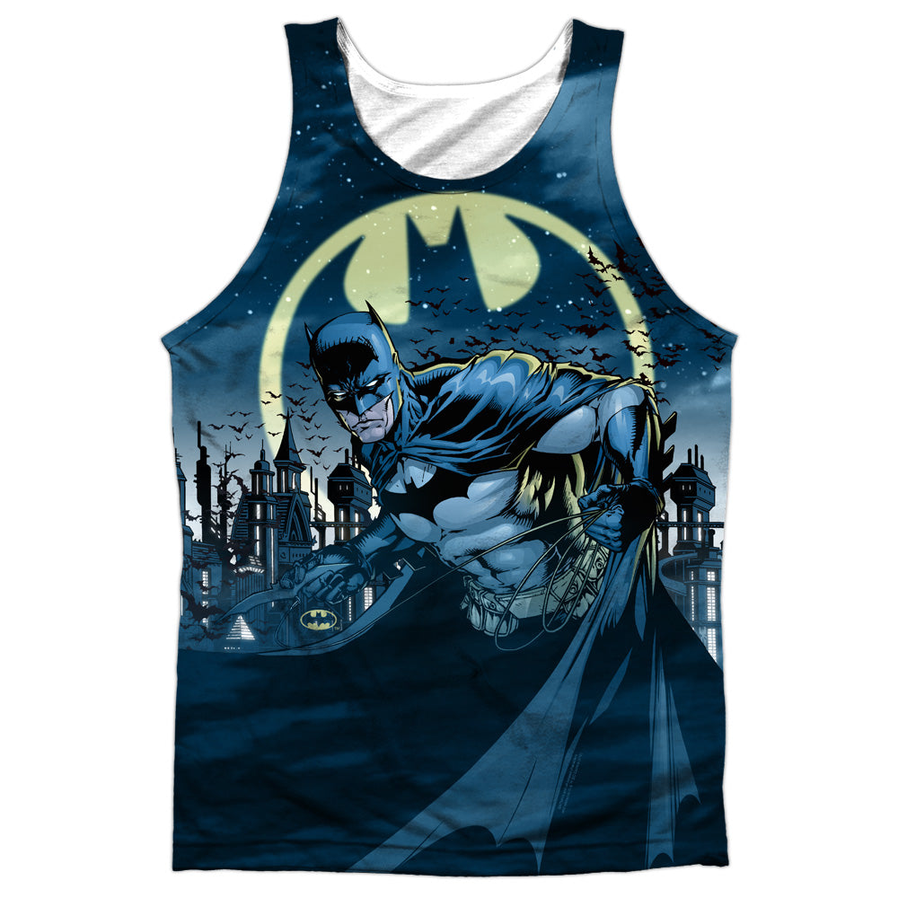 Batman - Heed The Call - Adult 100% Poly Tank Top - White