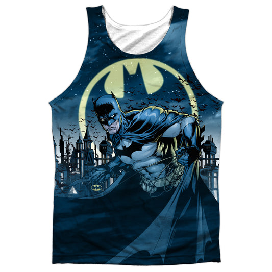Batman - Heed The Call - Adult 100% Poly Tank Top - White