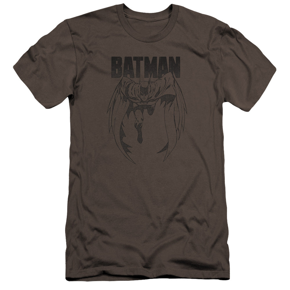 Batman - Grey Noise-premuim Canvas Adult Slim Fit 30/1 - Charcoal