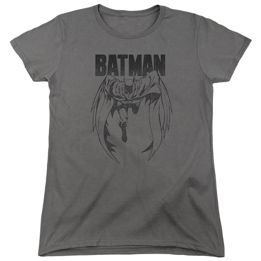 Batman - Grey Noise - Short Sleeve Womens Tee - Charcoal T-shirt