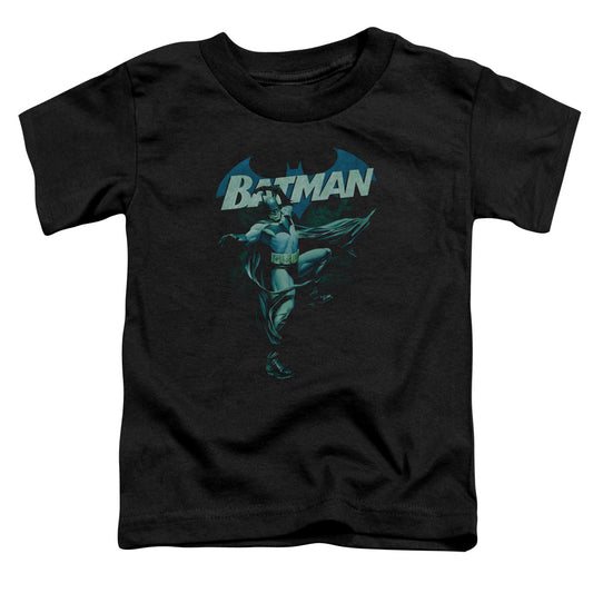 BATMAN BLUE BAT - S/S TODDLER TEE - BLACK - T-Shirt