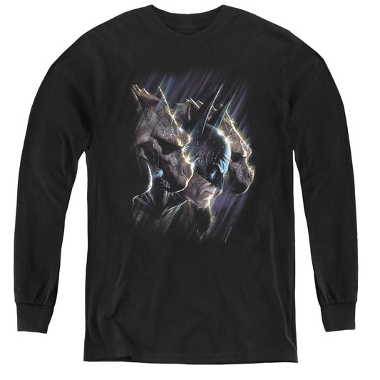 Batman Gargoyles - Youth Long Sleeve Tee - Black