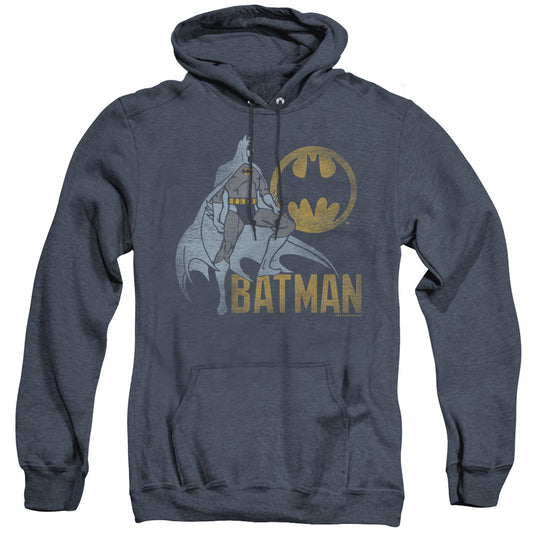 Batman - Knight Watch - Adult Heather Hoodie - Navy