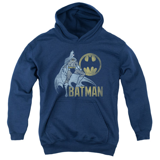 Batman - Knight Watch - Youth Pull-over Hoodie - Navy