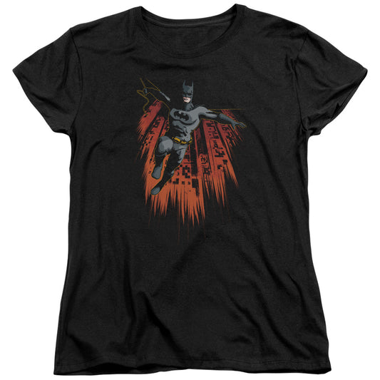 Batman - Majestic - Short Sleeve Womens Tee - Black T-shirt