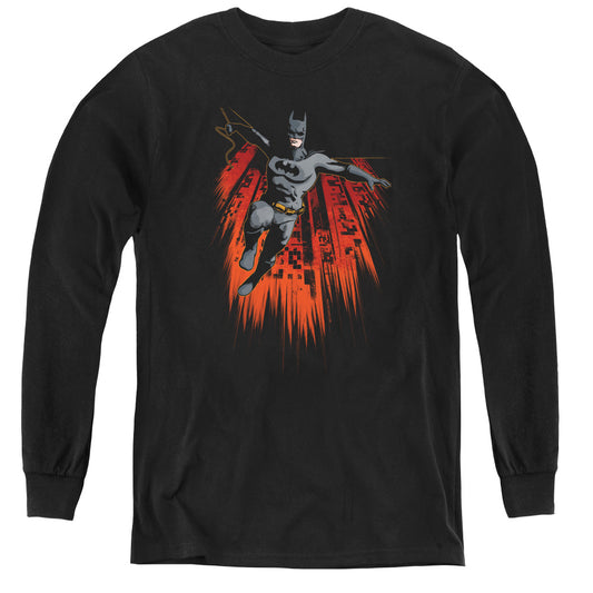 Batman - Majestic - Youth Long Sleeve Tee - Black