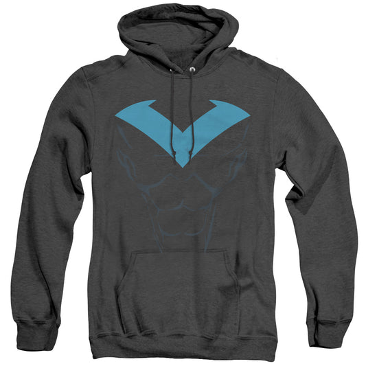 Batman - Nightwing Uniform - Adult Heather Hoodie - Black