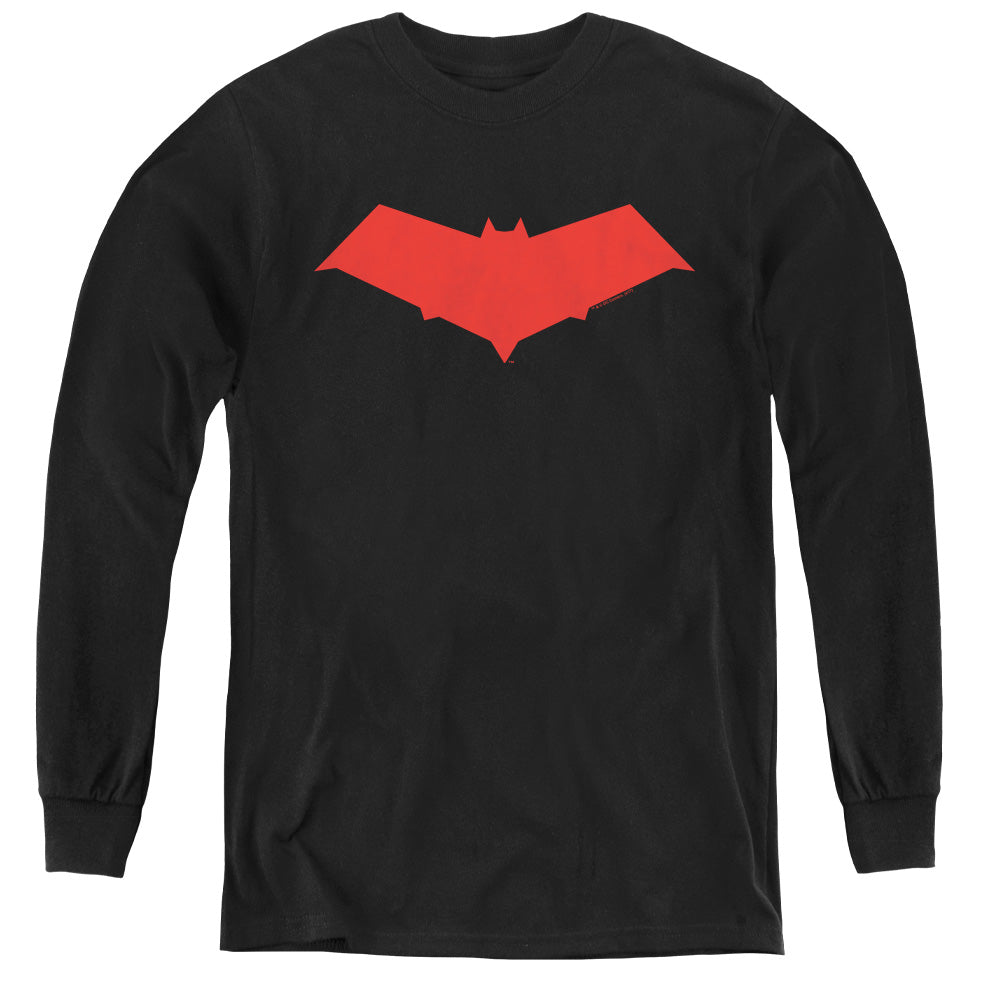 Batman - Red Hood - Youth Long Sleeve Tee - Black