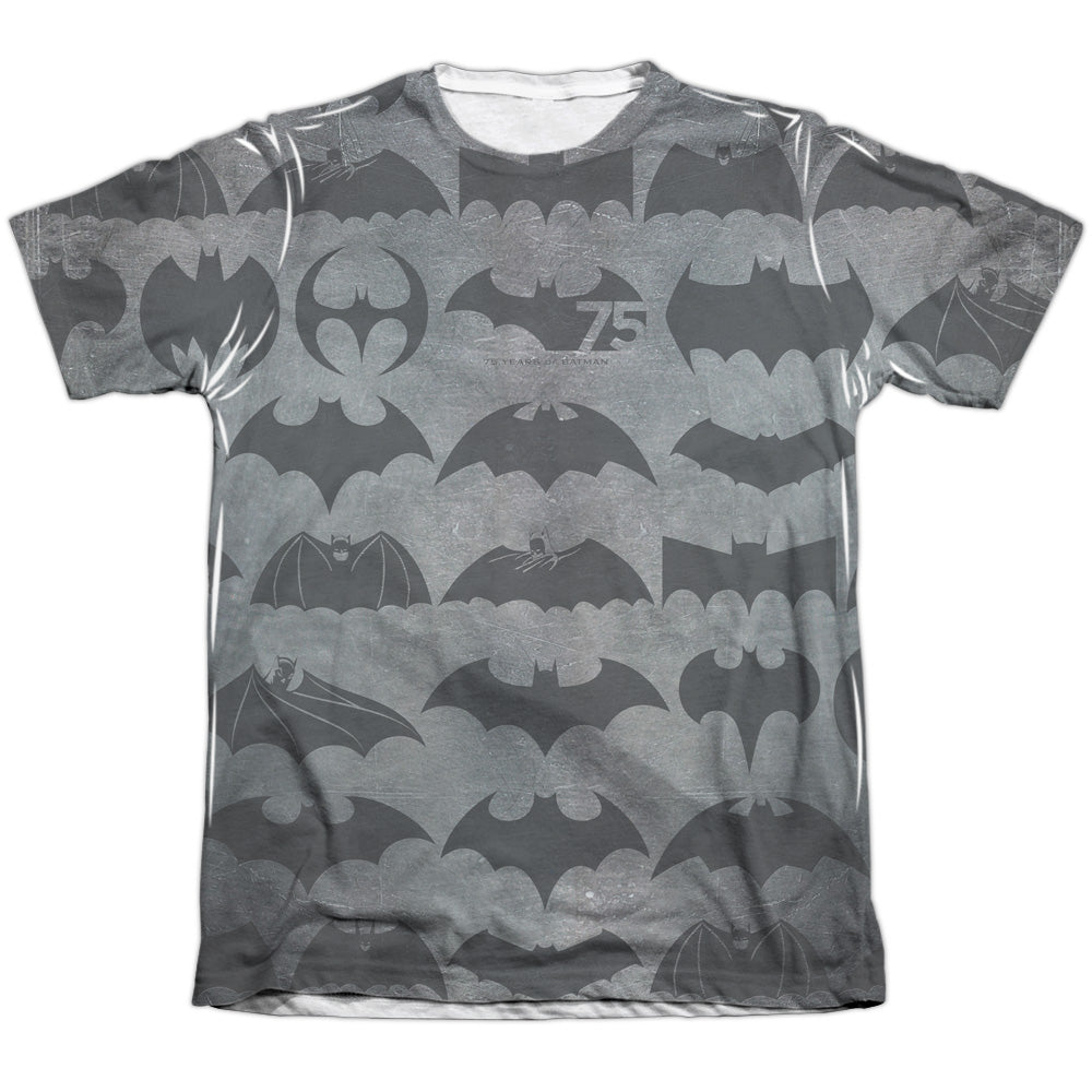 Batman - 75 Symbols - Adult Poly/cotton Short Sleeve Tee - White T-shirt