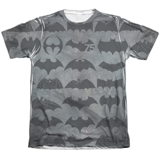 Batman - 75 Symbols - Adult Poly/cotton Short Sleeve Tee - White T-shirt