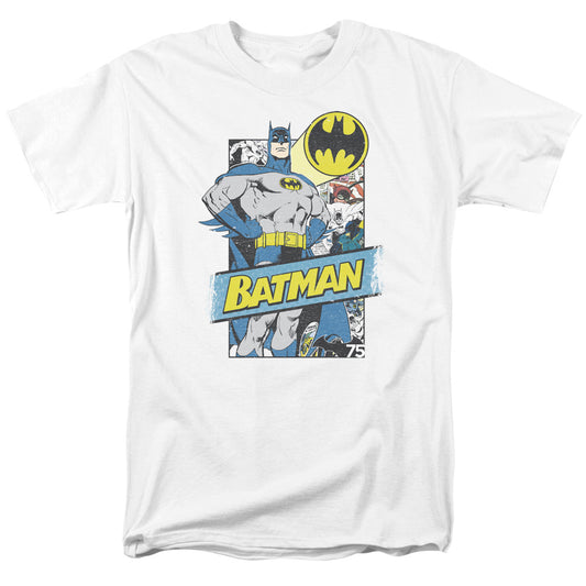 Batman - Out Of The Pages - Short Sleeve Adult 18/1 - White T-shirt