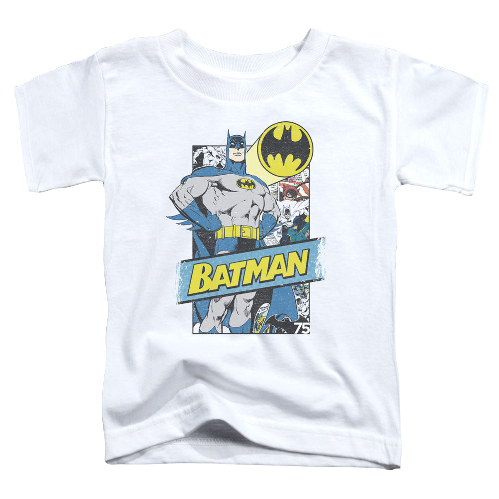 Batman - Out Of The Pages - Short Sleeve Toddler Tee - White T-shirt