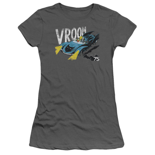 Batman - Vroom - Short Sleeve Junior Sheer - Charcoal T-shirt
