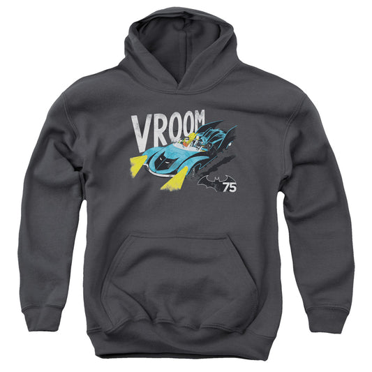 Batman - Vroom - Youth Pull-over Hoodie - Charcoal