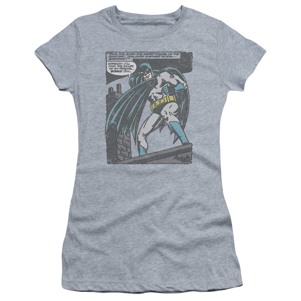 Batman - Bat Origins - Short Sleeve Junior Sheer - Athletic Heather T-shirt