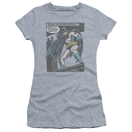 Batman - Bat Origins - Short Sleeve Junior Sheer - Athletic Heather T-shirt