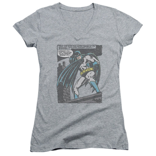 Batman - Bat Origins-junior V-neck - Athletic Heather