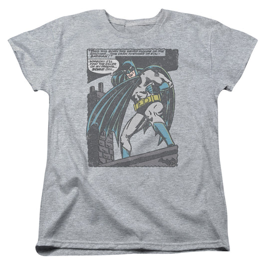 Batman - Bat Origins - Short Sleeve Womens Tee - Athletic Heather T-shirt