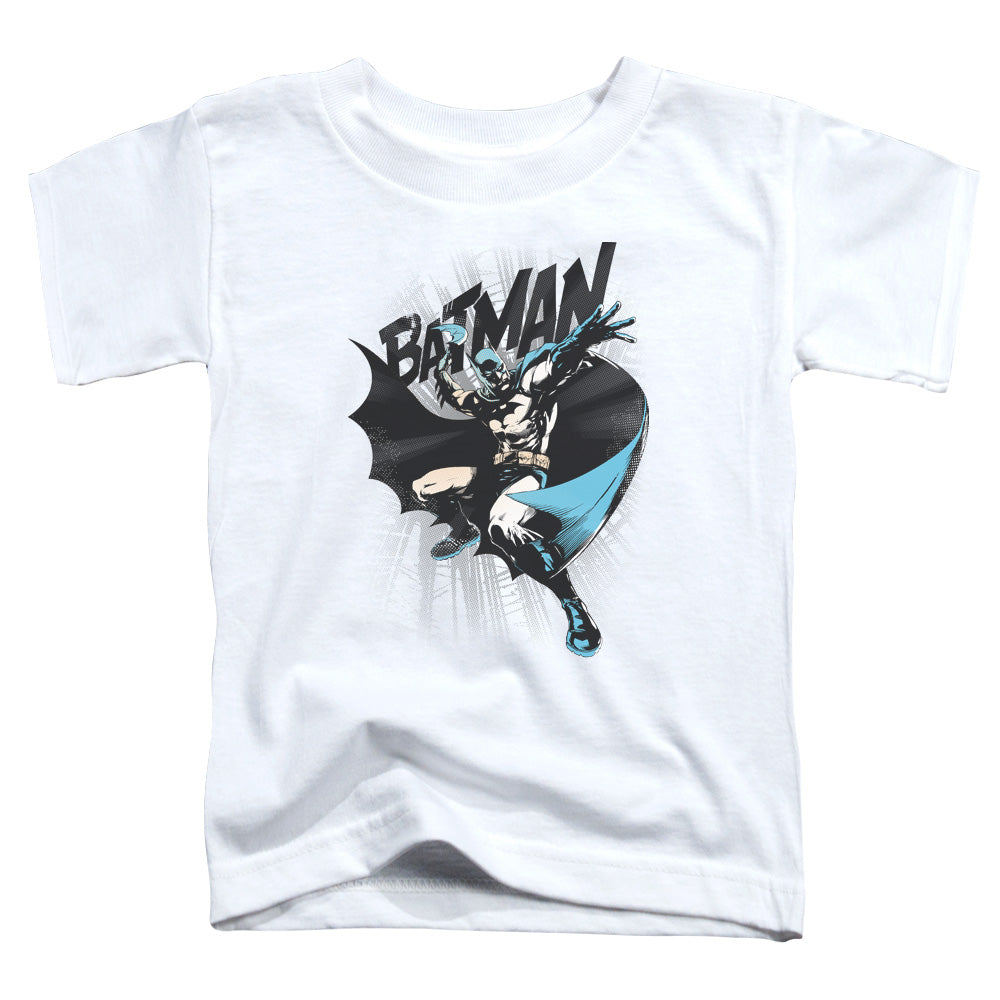 Batman - Batarang Throw - Short Sleeve Toddler Tee - White T-shirt