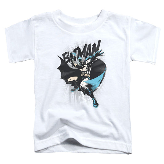 Batman - Batarang Throw - Short Sleeve Toddler Tee - White T-shirt