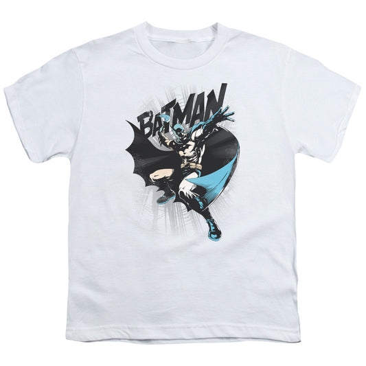 Batman - Batarang Throw - Short Sleeve Youth 18/1 - White T-shirt