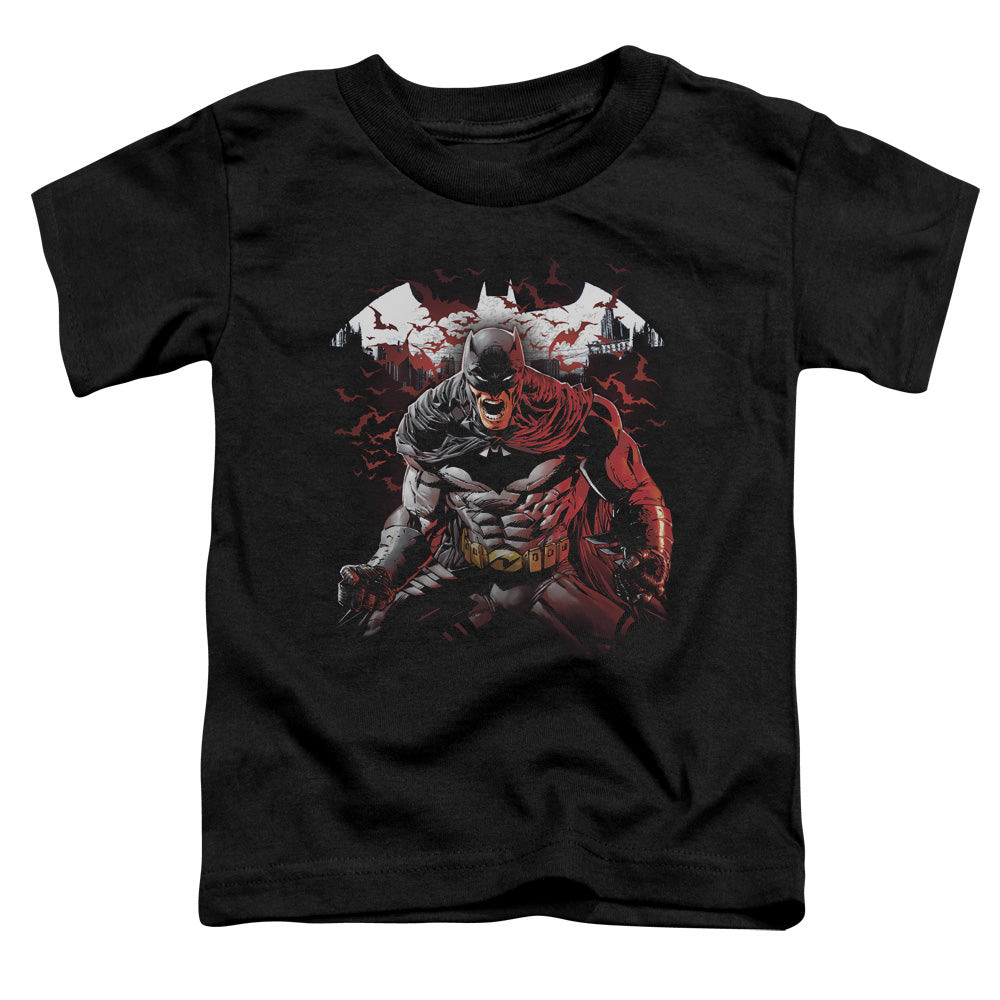 Batman - Raging Bat - Short Sleeve Toddler Tee - Black T-shirt