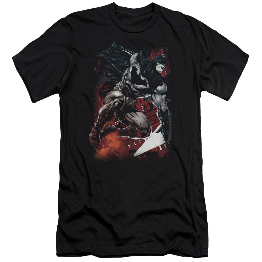 Batman - Sparks Leap-premuim Canvas Adult Slim Fit 30/1 - Black