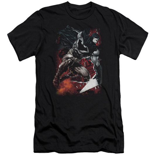 Batman - Sparks Leap-premuim Canvas Adult Slim Fit 30/1 - Black