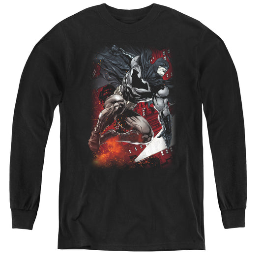 Batman - Sparks Leap - Youth Long Sleeve Tee - Black