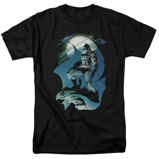 Batman - Glow Of The Moon - Short Sleeve Adult 18/1 - Black T-shirt