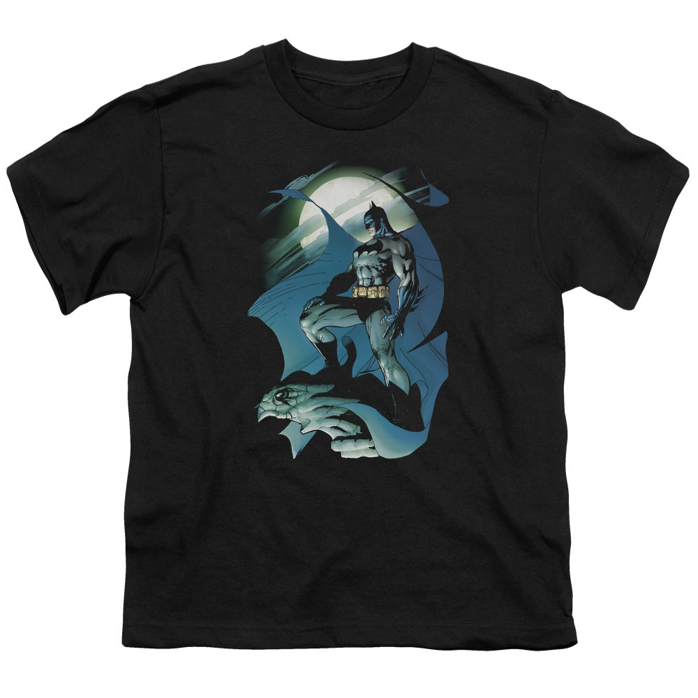 Batman - Glow Of The Moon - Short Sleeve Youth 18/1 - Black T-shirt