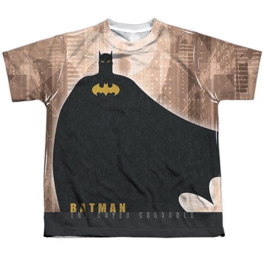 Batman - City Crusader - Short Sleeve Youth Poly Crew - White T-shirt