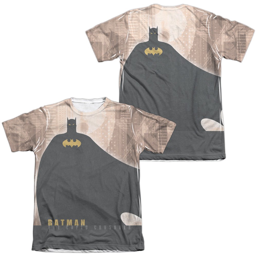 Batman - City Crusader (Front/back Print) - Adult Poly/cotton Short Sleeve Tee - White T-shirt