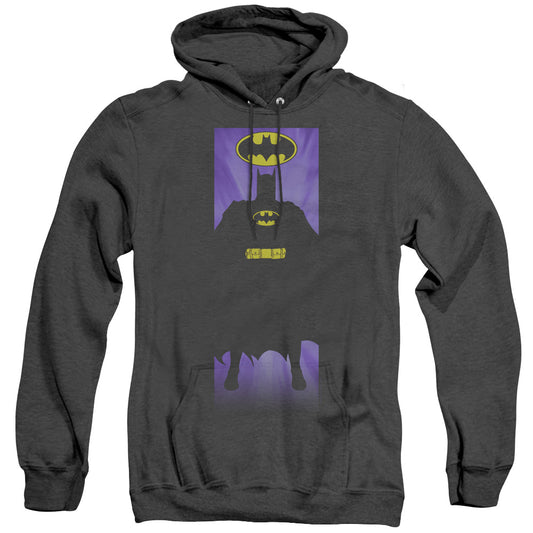 Batman - Batman Block - Adult Heather Hoodie - Black