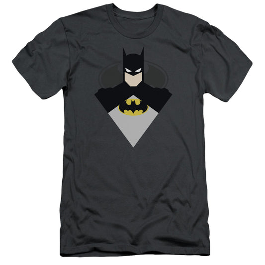 Batman - Simple Bat - Short Sleeve Adult 30/1 - Charcoal T-shirt