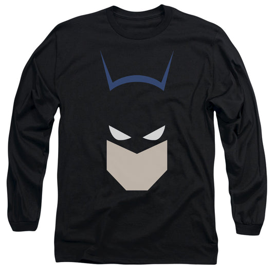 Batman -  Bat Head - Long Sleeve Adult 18/1 - Black T-shirt